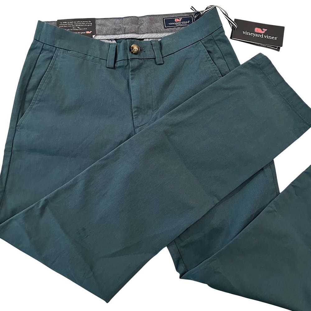 Vineyard Vines Stretch Breaker Pant Men's 28x32 Mallard Blue Preppy Classic‎ NWT